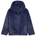 Womens Fluffy Coat with Hood, Cosy Stylish Faux Fur - Gifts for Her - Get Trend