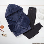 Womens Fluffy Coat with Hood, Cosy Stylish Faux Fur - Gifts for Her - Get Trend