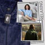 Womens Fluffy Coat with Hood, Cosy Stylish Faux Fur - Gifts for Her - Get Trend