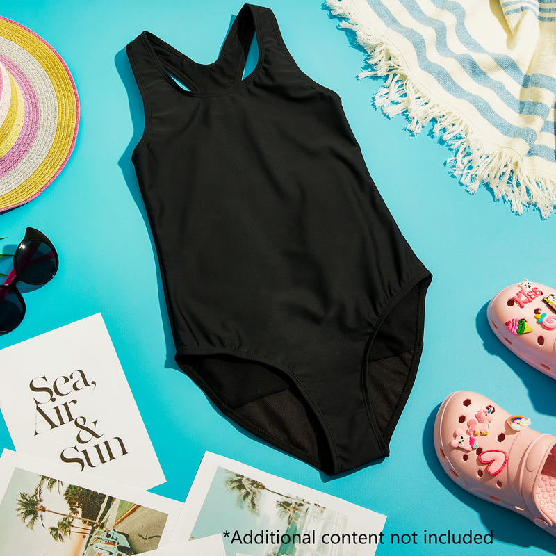 CityComfort Girls One Piece Period Swimwear Leakproof Absorbent UPF50 Swimsuit - Get Trend