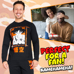 Dragon Ball Z Mens Long Pyjama Set, Soft Comfortable PJs Loungewear - Gifts for Men - Get Trend