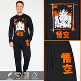 Dragon Ball Z Mens Long Pyjama Set, Soft Comfortable PJs Loungewear - Gifts for Men - Get Trend