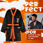 Dragon Ball Z Mens Fleece Dressing Gown Fluffy Bathrobe Loungewear Gifts for Him - Get Trend