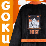 Dragon Ball Z Mens Fleece Dressing Gown Fluffy Bathrobe Loungewear Gifts for Him - Get Trend
