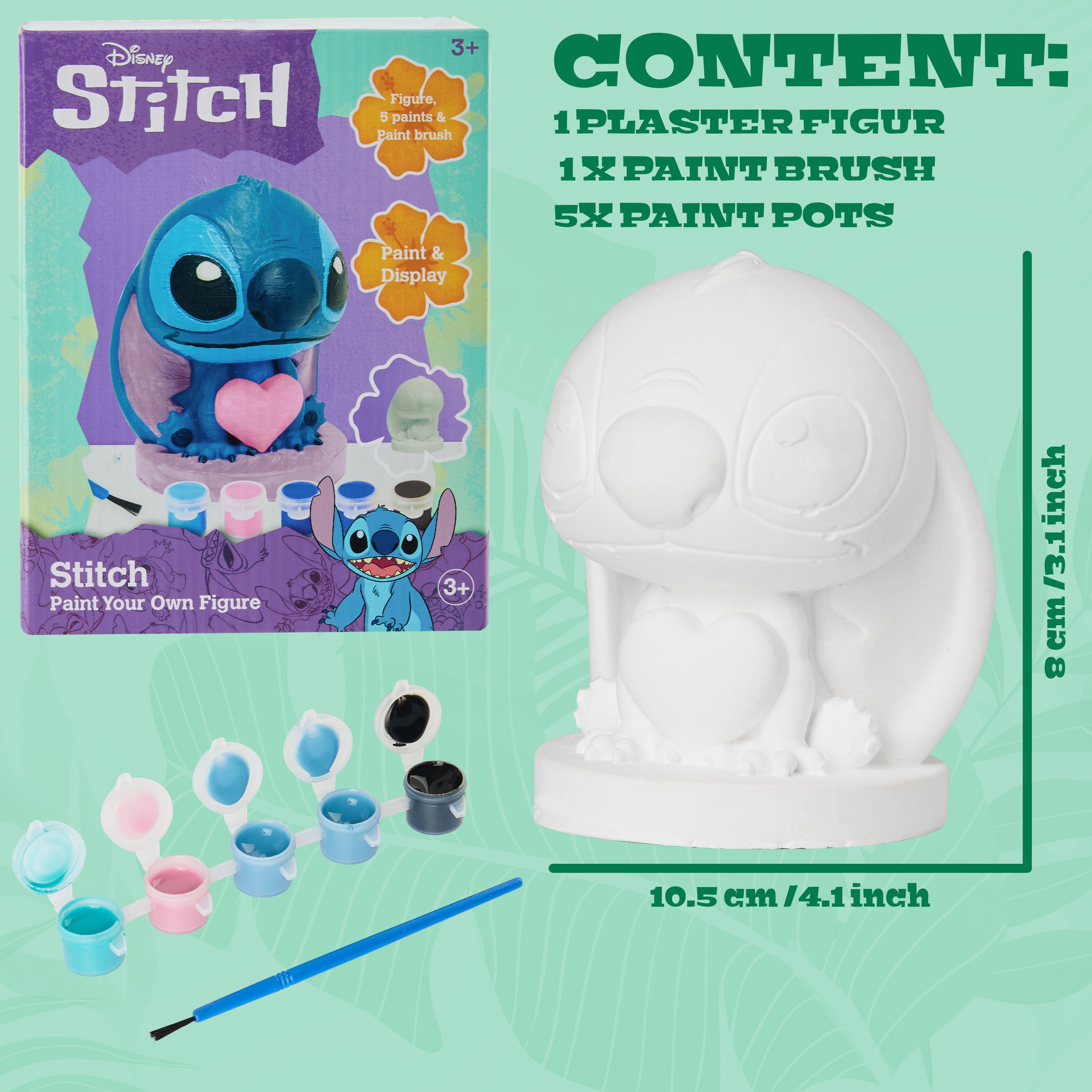 Stitch Paint Your Own Plaster Figures Set for Kids Teenagers DIY Crafts Art Set Activity - Stitch Gifts (Multi Stitch - 1 Pack) - Get Trend