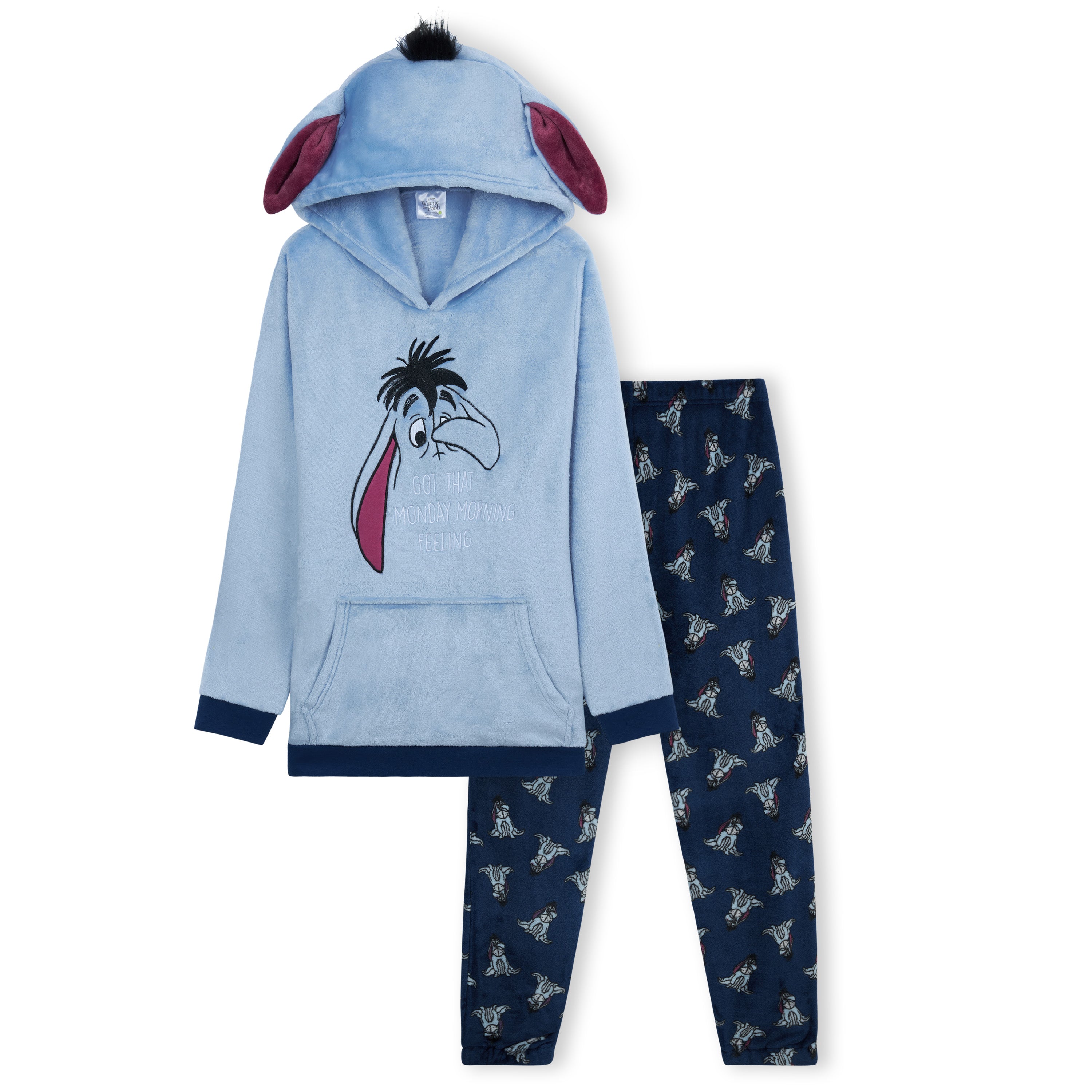 Eeyore Minnie Mouse Footed Pajamas Minnie Mouse Ladies Eeyore