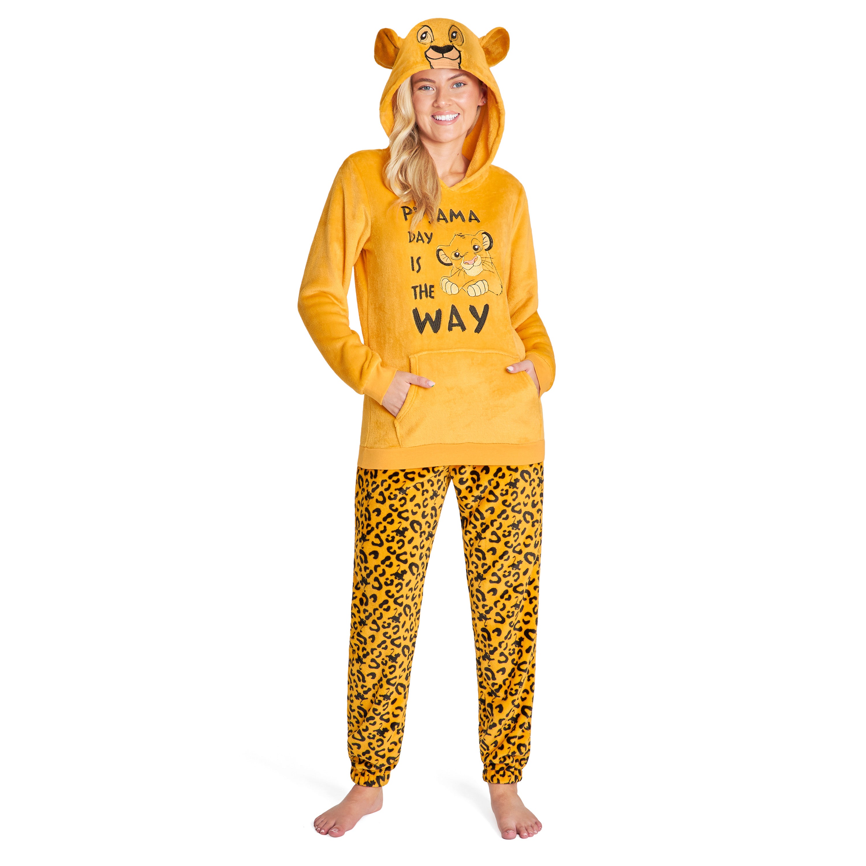 Pooh Ladies Disney Fleece Pyjamas Disney Fluffy Ladies Pyjamas