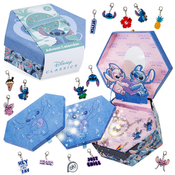 Disney Advent Calendar 2023 for Girls, Stitch Jewellery Advent Calendar - Get Trend