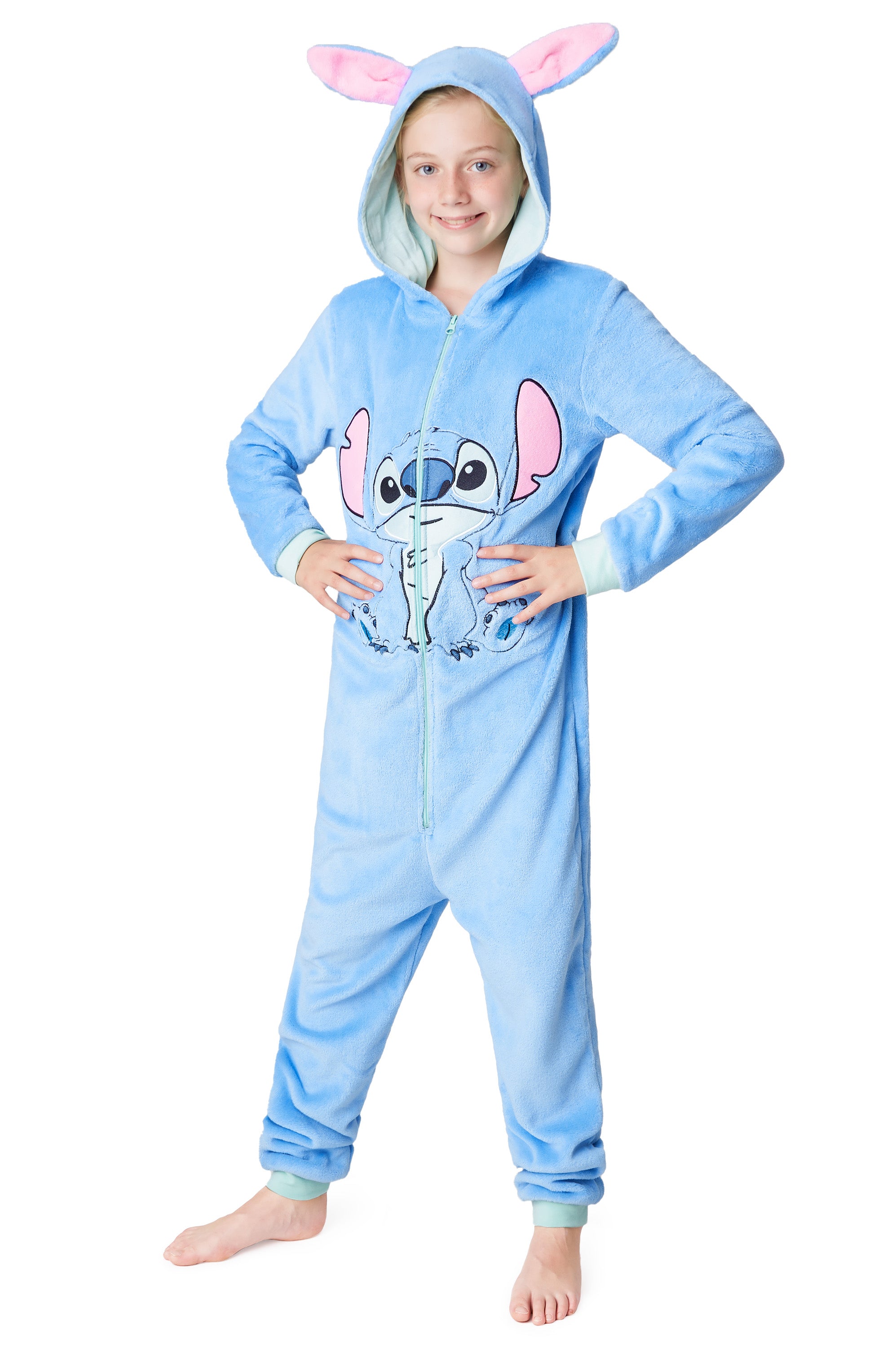 Disney Lilo and Stitch Onesie Warm One Piece Pyjamas for Boys