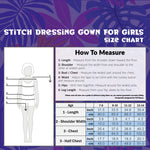 Disney Stitch Girls Teenagers Fleece Dressing Gown with Hood & Pockets, Cosy Robe Fluffy Loungewear Nightwear - Stitch Gifts - Get Trend