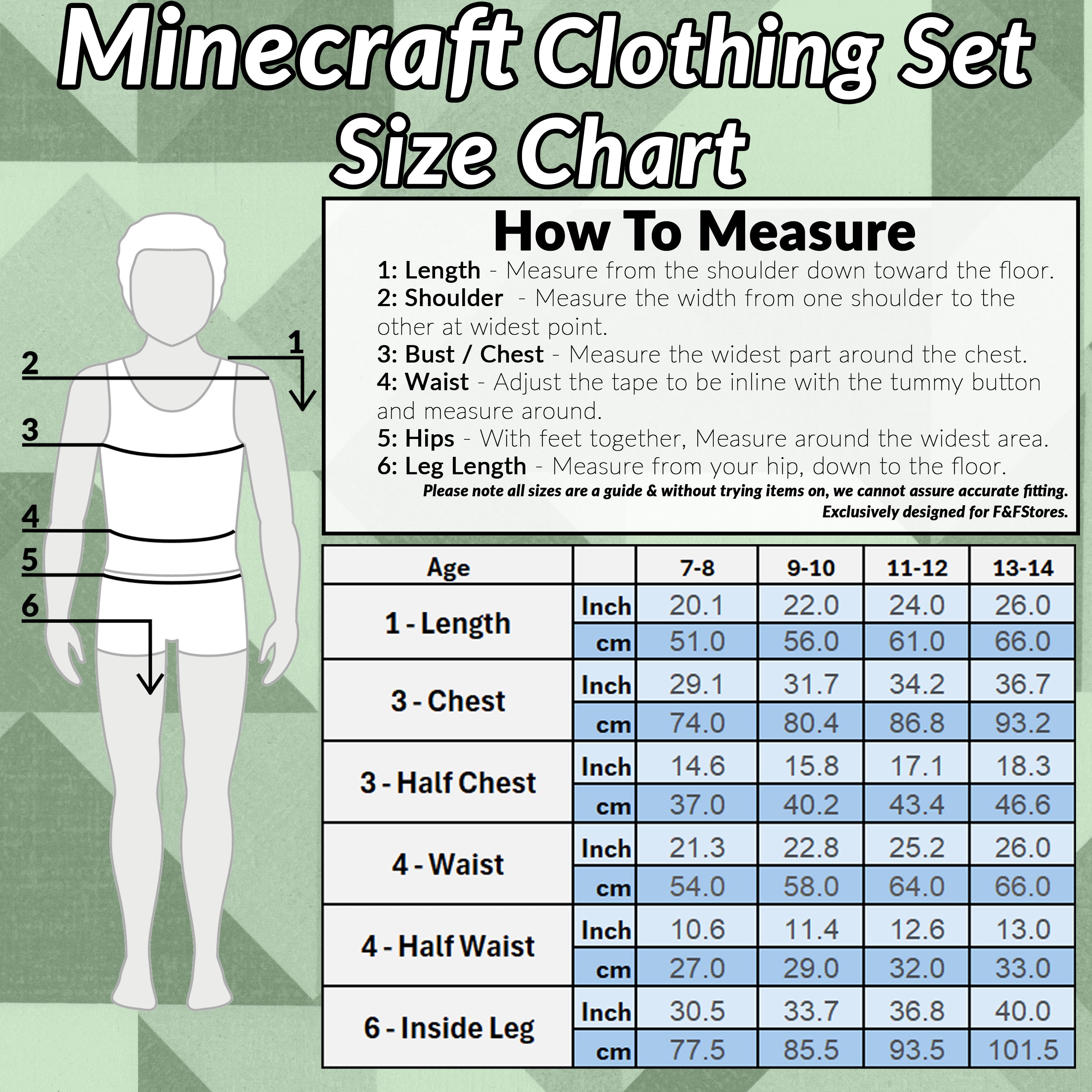 Minecraft Boys Long Pyjamas Set, Comfy Cotton PJs Creeper Loungewear - Gamer Gifts for Boys - Get Trend