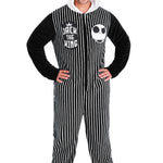 Disney The Nightmare Before Christmas Mens Fleece Onesie with Hood, Cosy Loungewear - Gifts for Him - Get Trend