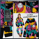 Disney The Nightmare Before Christmas Womens Fleece Onesie with Hood, Cosy Loungewear - Gifts for Her - Get Trend