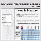 Pac-Man Mens Pyjama Bottoms, Comfy Cotton PJs Loungewear Trousers with Pockets - Gifts for Him - Get Trend