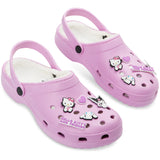 Hello Kitty Clogs Womens Teens Winter Fleece Lining & Removable Charms - Get Trend