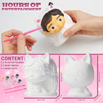 Gabby's Dollhouse Paint Your Own Plaster Figures Set of 2 for Girls DIY Crafts Art Set Activity - Gifts for Girls - Get Trend