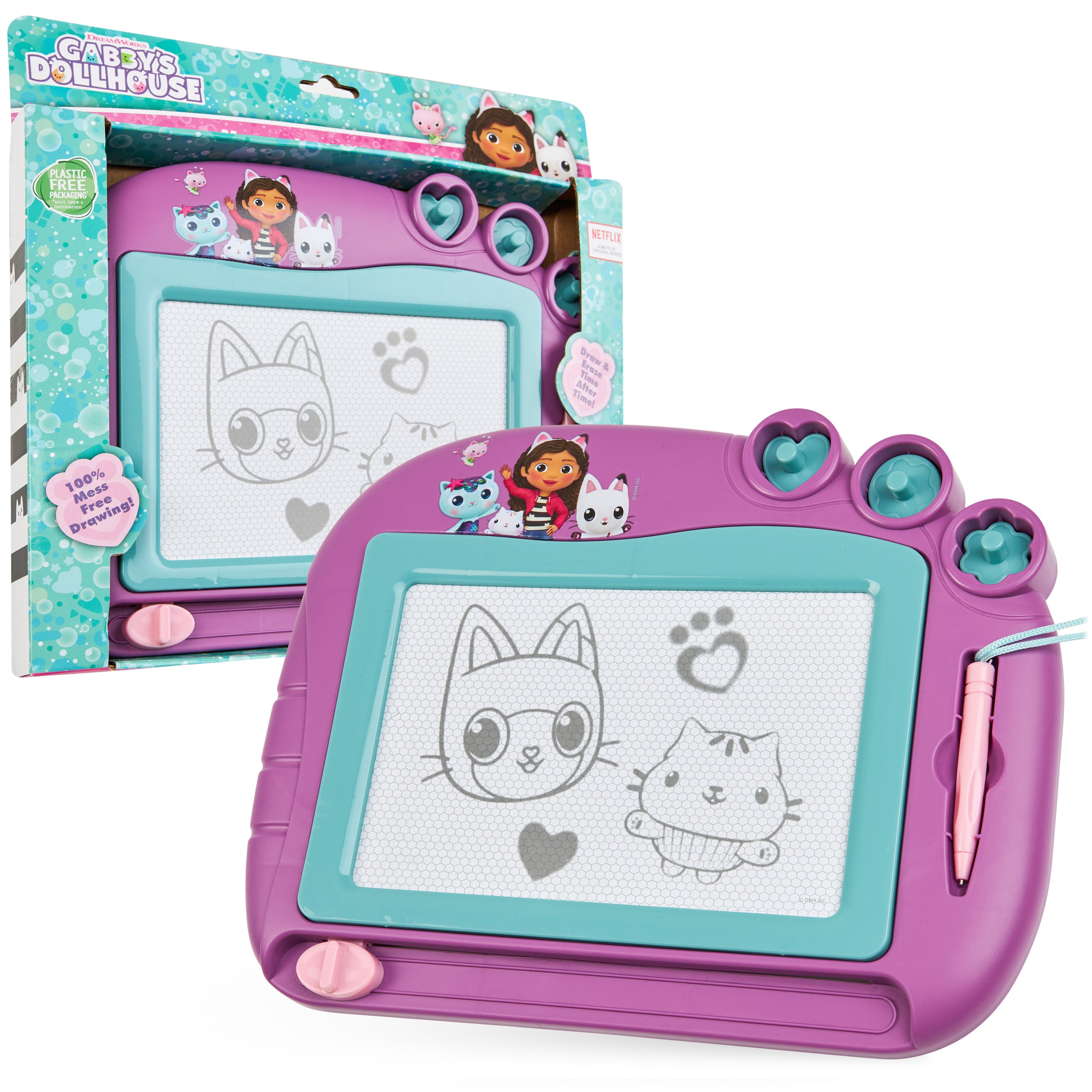 Gabby's Dollhouse Magnetic Drawing Board for Kids Magic Scribbler Erasable Toy - Get Trend