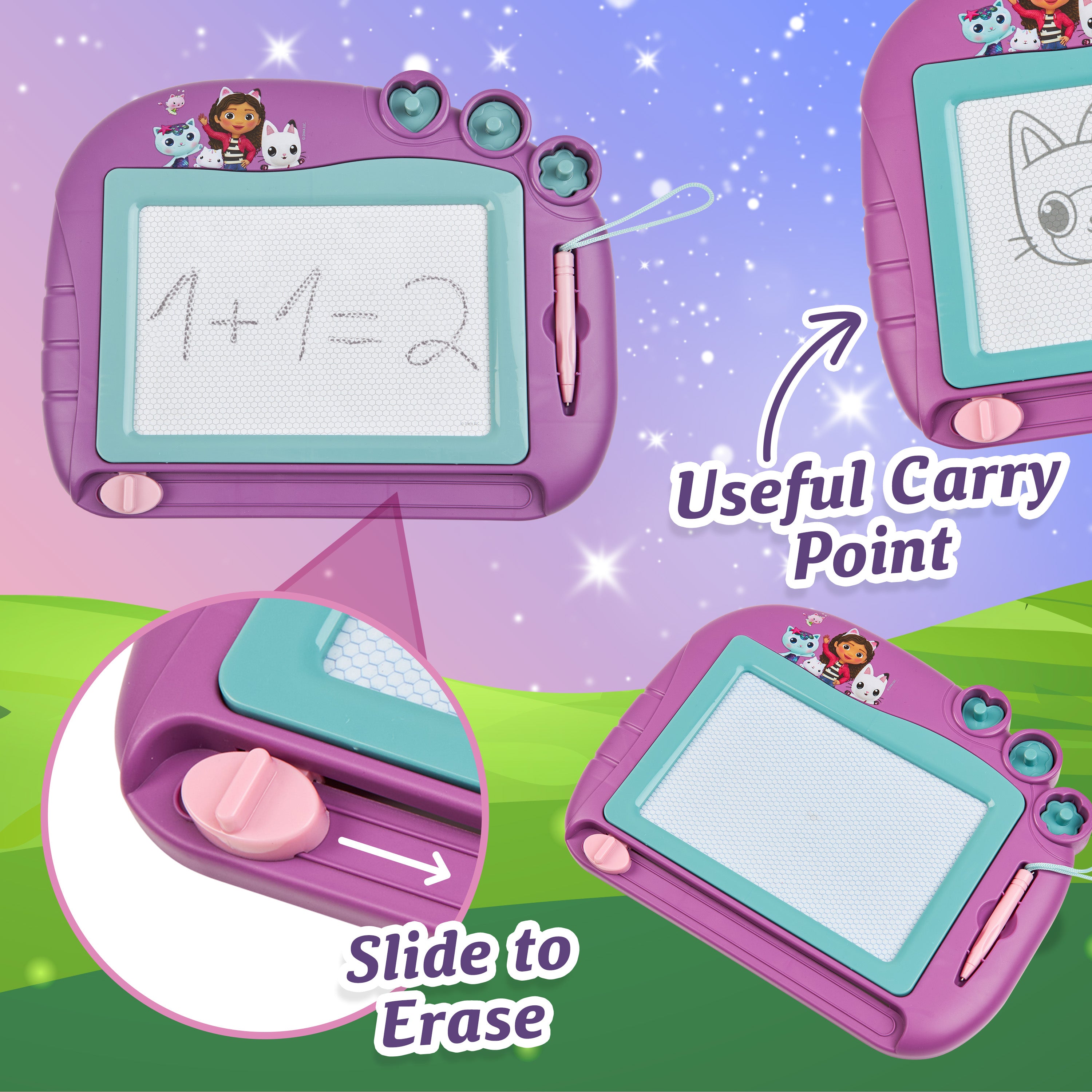 Gabby's Dollhouse Magnetic Drawing Board for Kids Magic Scribbler Erasable Toy - Get Trend