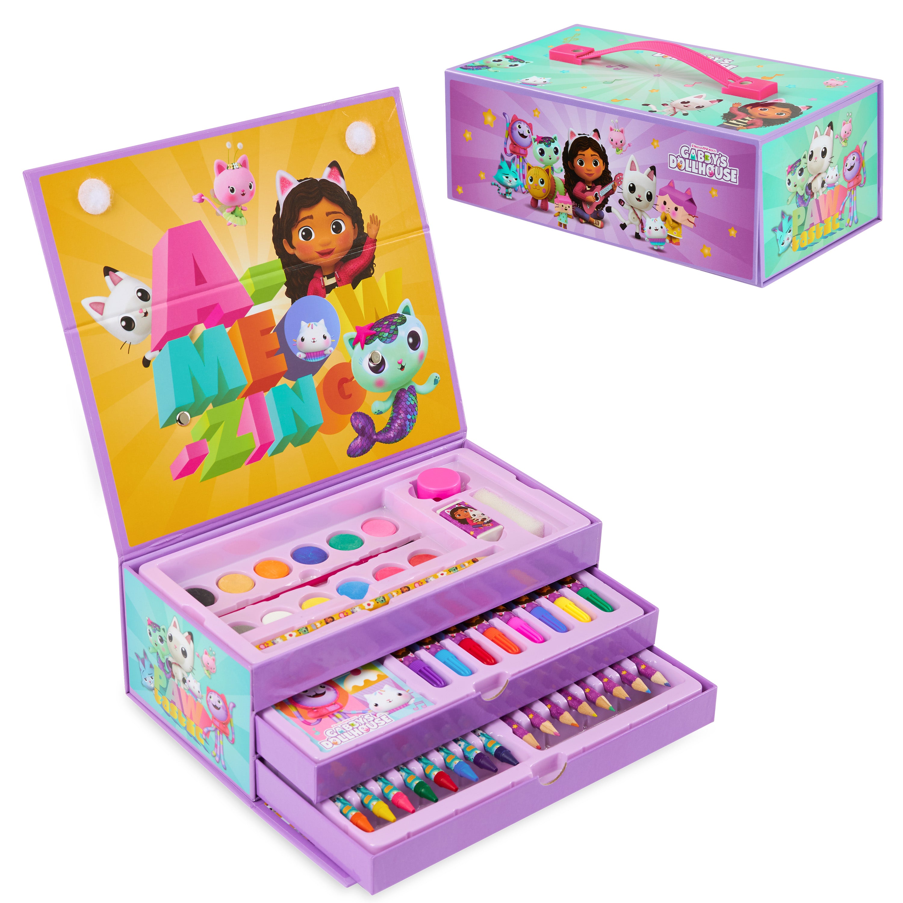 Gabby's Dollhouse Art Set Kids Colouring Set, Gabby's Dollhouse
