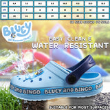 Bluey Kids Clogs with Removable Fur Lining & Charms Garden Shoes - Get Trend