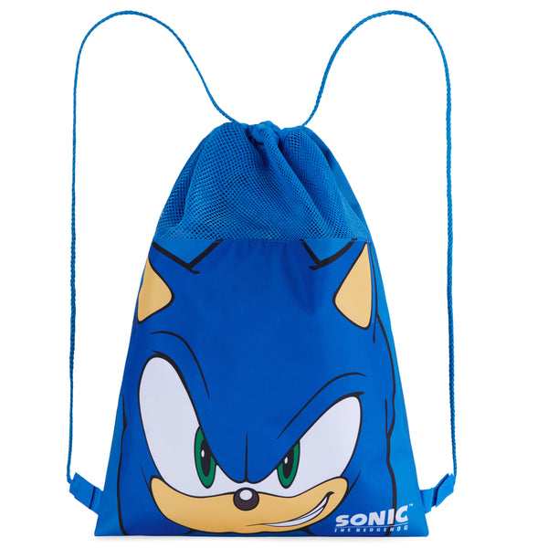 Sonic The Hedgehog Kids Drawstring Bags - Gamer Swimming Bag, School, Sports, PE Bag - Get Trend