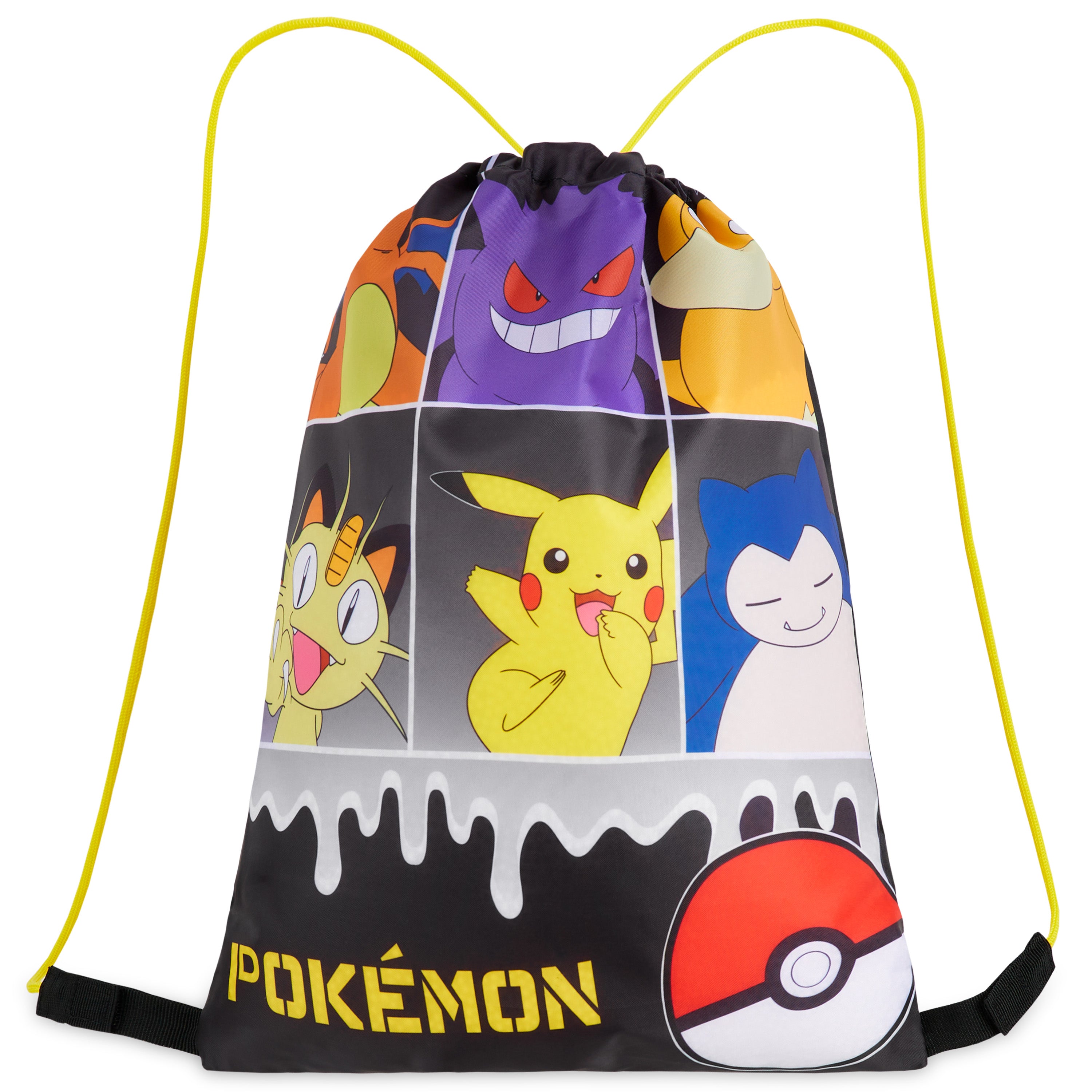 Pokemon Kids Drawstring Bag - Pikachu String Swim Bag for School, Sports, PE Bag - Get Trend