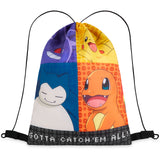 Pokemon Kids Drawstring Bag - Pikachu String Swim Bag for School, Sports, PE Bag - Get Trend