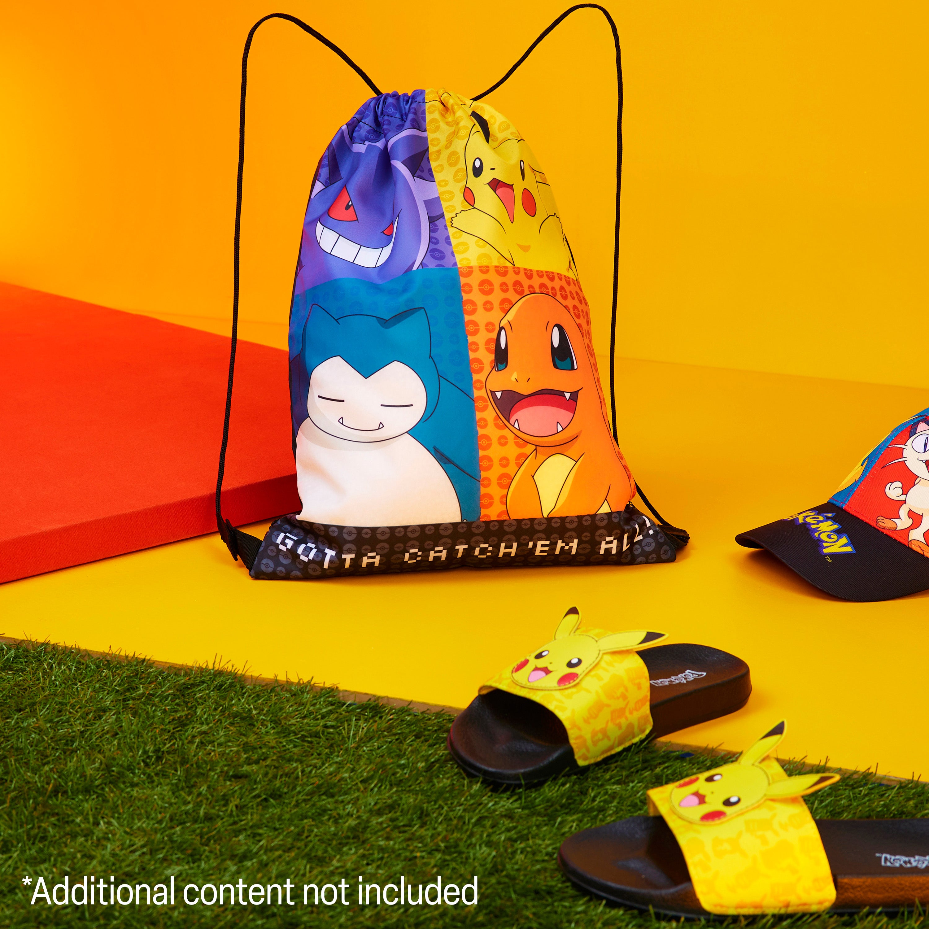 Pokemon Kids Drawstring Bag - Pikachu String Swim Bag for School, Sports, PE Bag - Get Trend