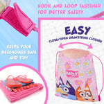 Bluey Drawstring Swim Bag for Girls, String Swimming Bag, School, Sports, Travel, PE Bag - Get Trend
