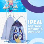 Bluey Drawstring Swim Bag for Kids, String Swimming Bag, School, Sports, Travel, PE Bag - Get Trend