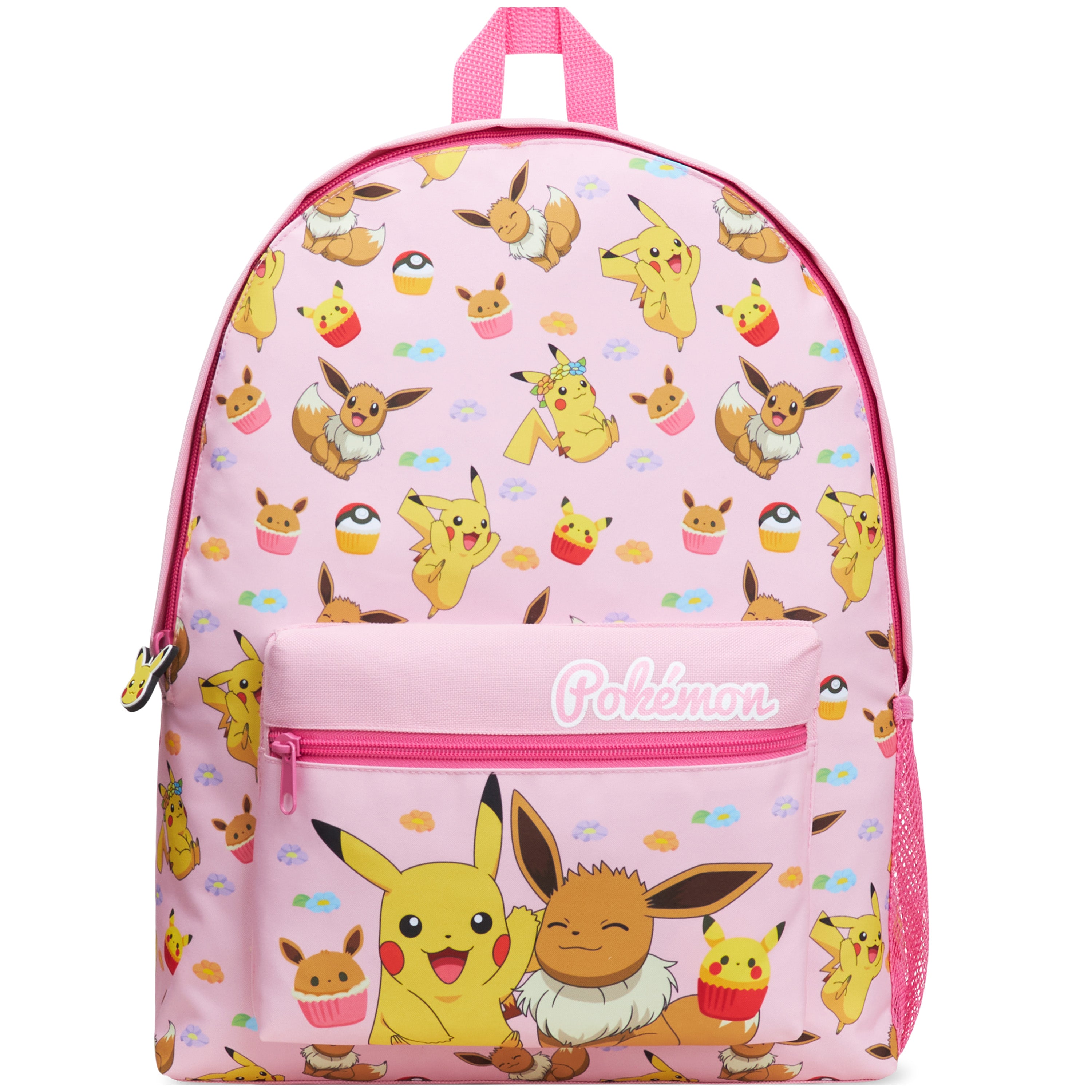 Pokemon Backpack for Kids Teenagers Pikachu Rucksack School Bag with Zipped Pockets Adjustable Straps Charizard Daypack for Travel Sports Anime Gifts - Get Trend