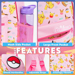 Pokemon Backpack for Kids Teenagers Pikachu Rucksack School Bag with Zipped Pockets Adjustable Straps Charizard Daypack for Travel Sports Anime Gifts - Get Trend