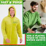 The Grinch Mens Fleece Hooded Onesie, Fluffy Loungewear - Funny Gifts for Him - Get Trend