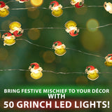 The Grinch LED Christmas String Lights, Battery Operated 170cm Fairy Lights (Green 2D) - Get Trend