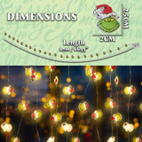 The Grinch LED Christmas String Lights, Battery Operated 170cm Fairy Lights (Green 2D) - Get Trend