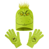 The Grinch Hat Scarf and Gloves Ladies Winter Accessories, Funny Hat Hand Warmer Long Hat Mitten - Gifts for Her - Get Trend