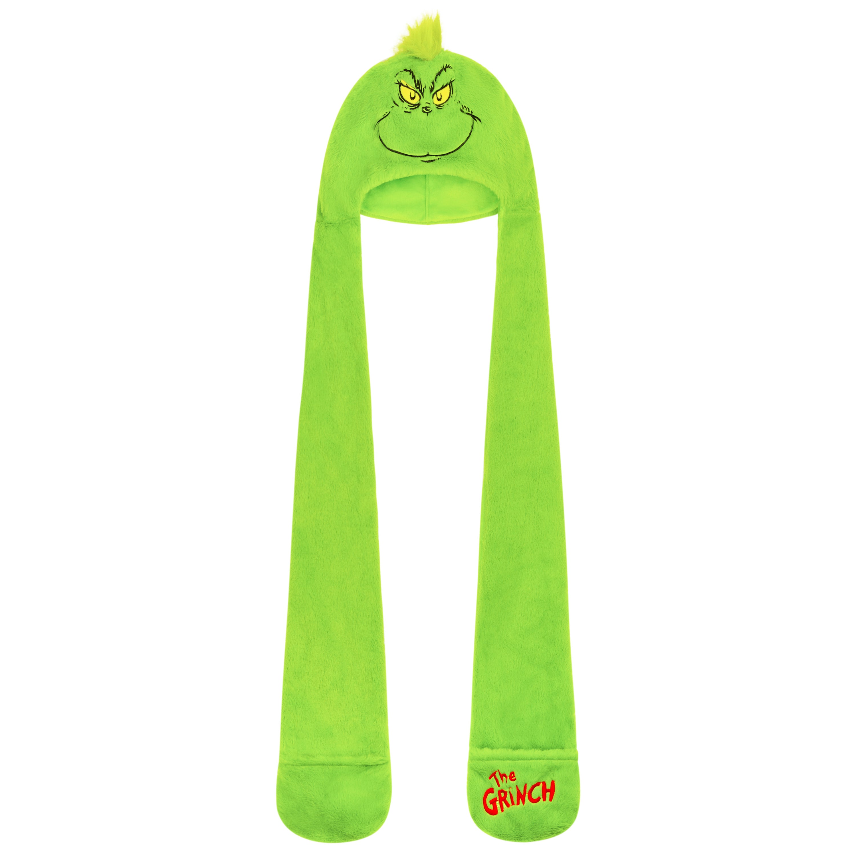 The Grinch Hat Scarf and Gloves Ladies Winter Accessories, Funny Hat Hand Warmer Long Hat Mitten - Gifts for Her - Get Trend