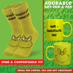 The Grinch Mug and Socks Gift Set Calf Socks and 340ml Mug - Gifts for Her - Get Trend
