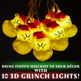 The Grinch Decorative String Lights (Green 3D) - Get Trend