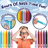 Bluey Bath Crayons Colouring Set 10 Water Crayons 2 Sponges Bath Toys for Kids - Get Trend
