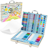 Bluey Kids Painting Supplies Set, 140 Plus Pieces Travel Art Supplies in Case - Kids Gifts (Blue Case) - Get Trend