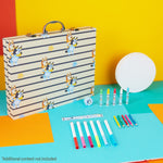 Bluey Kids Painting Supplies Set, 140 Plus Pieces Travel Art Supplies in Case - Kids Gifts (Blue Case) - Get Trend