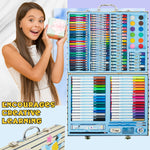 Bluey Kids Painting Supplies Set, 140 Plus Pieces Travel Art Supplies in Case - Kids Gifts (Blue Case) - Get Trend