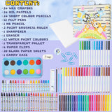 Bluey Kids Painting Supplies Set, 140 Plus Pieces Travel Art Supplies in Case - Kids Gifts (Blue Case) - Get Trend
