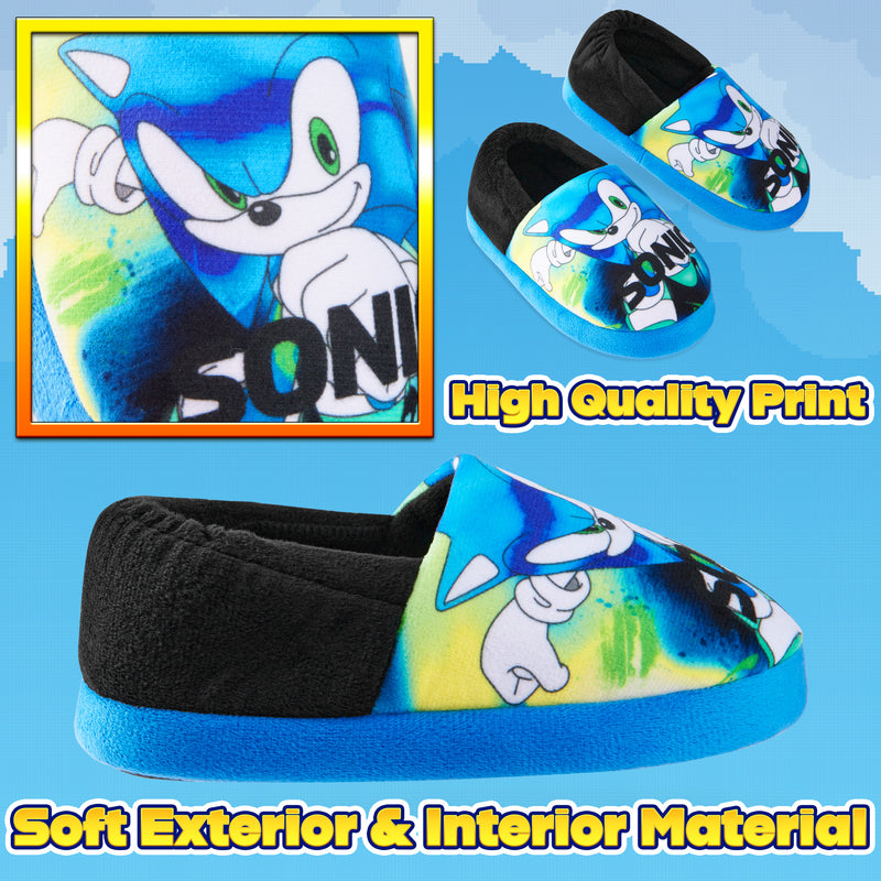 Sonic The Hedgehog Boys Slippers - Warm 3D Kids Slippers Size - Get Trend