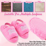 Barbie Girls Fluffy Slippers, Comfy Mule House Shoes - Gifts for Girls - Get Trend