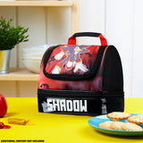 Get Trend Sonic The Hedgehog Lunch Bag for Kids Teens Shadow Insulated Lunch Box Compartments Double Decker Snacks Food Carrier for School Travel Picnic Cooler Bag (Black Shadow) - Get Trend