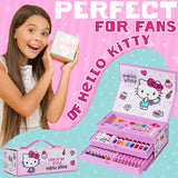 Hello Kitty Art Set for Kids, Painting, Drawing and Colouring Art Supplies in Carry Case - Get Trend