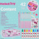 Hello Kitty Art Set for Kids, Painting, Drawing and Colouring Art Supplies in Carry Case - Get Trend
