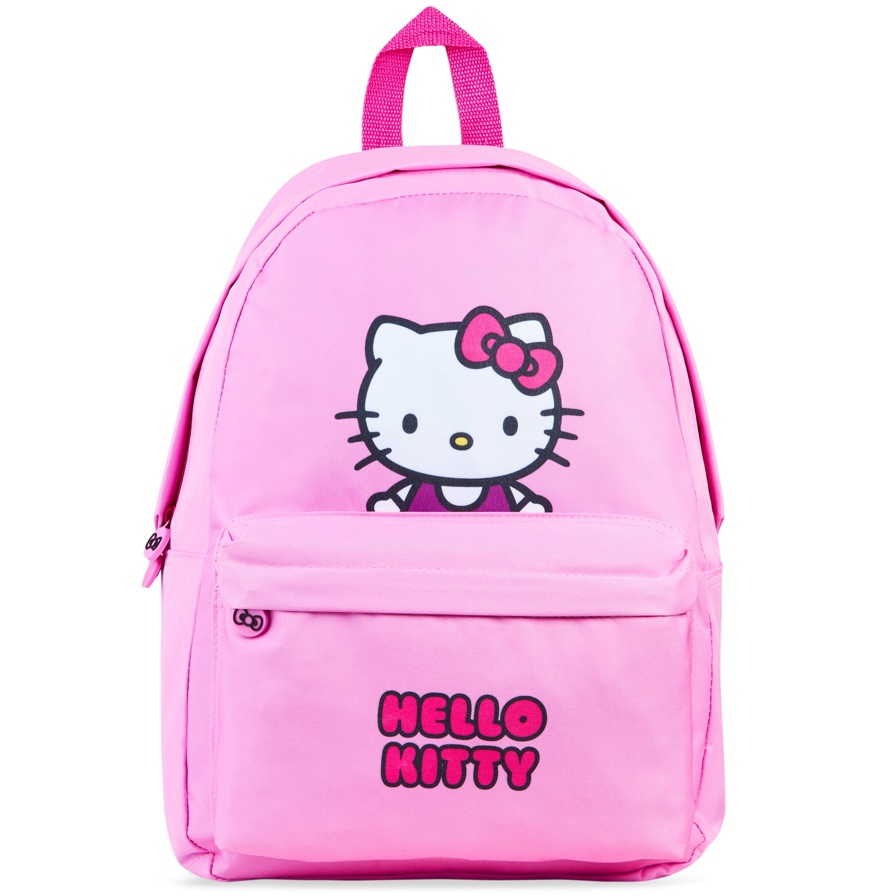 girls' school hello kitty backpack Hello Kitty Girls Backpack with Zipped Front Pocket & Adjustable Strap – Get Trend